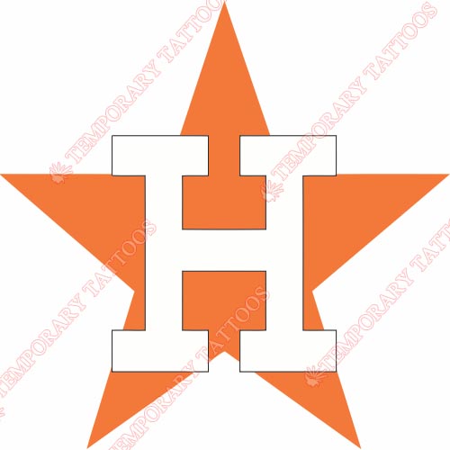 Houston Astros Customize Temporary Tattoos Stickers NO.1594